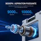 Robot Lave-Vitre 9000Pa — Pulvérisation 4 Directions