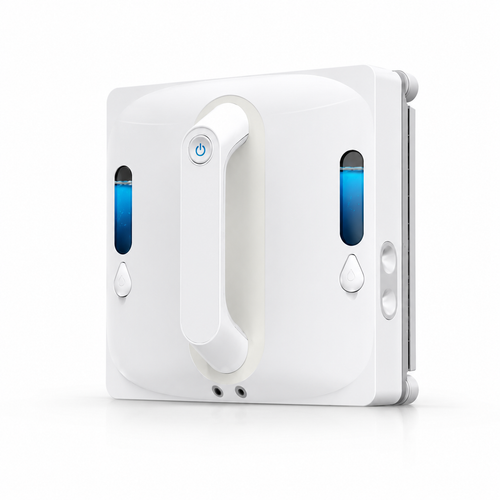 robot lave vitre blanc fond blanc